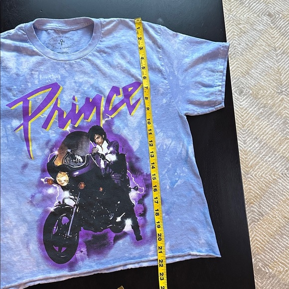Prince purple rain mottled tie dye crew neck tshirt - Picture 5 of 6